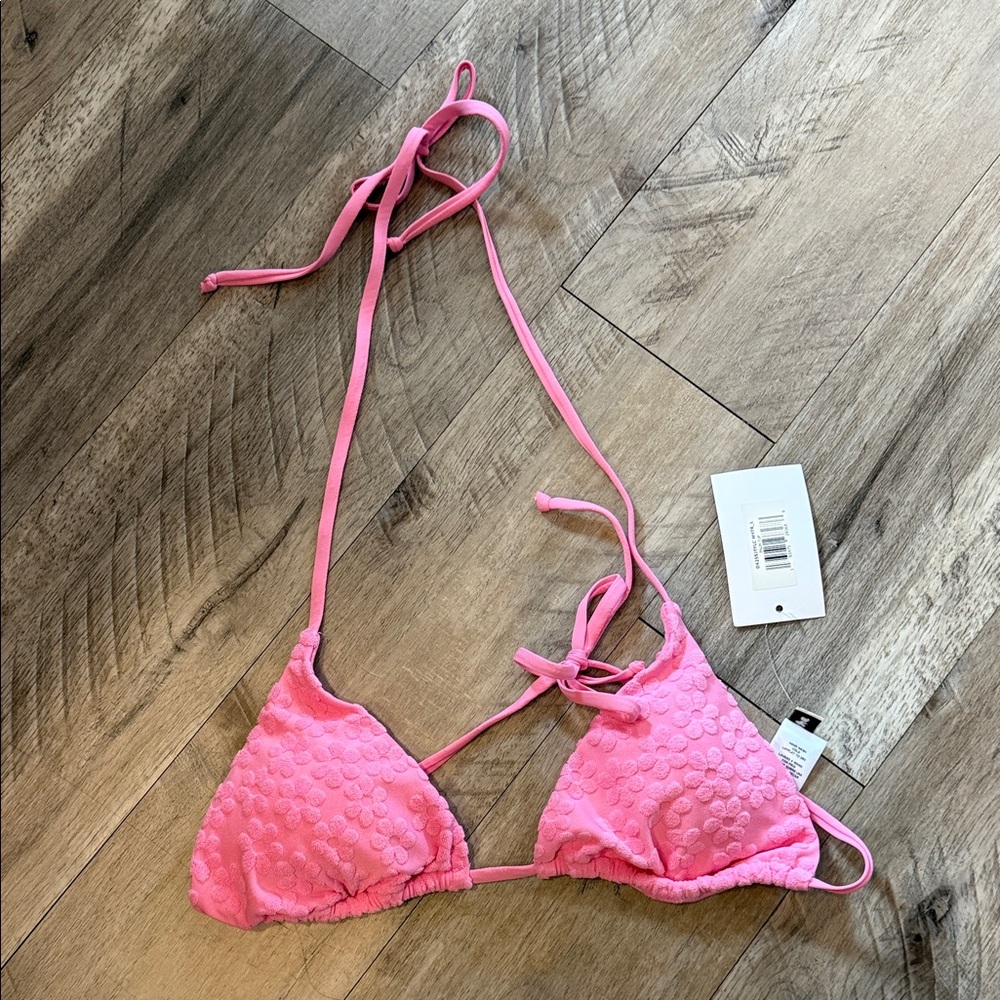 Dippin' Daisy's Pink Bikini Top- Palm